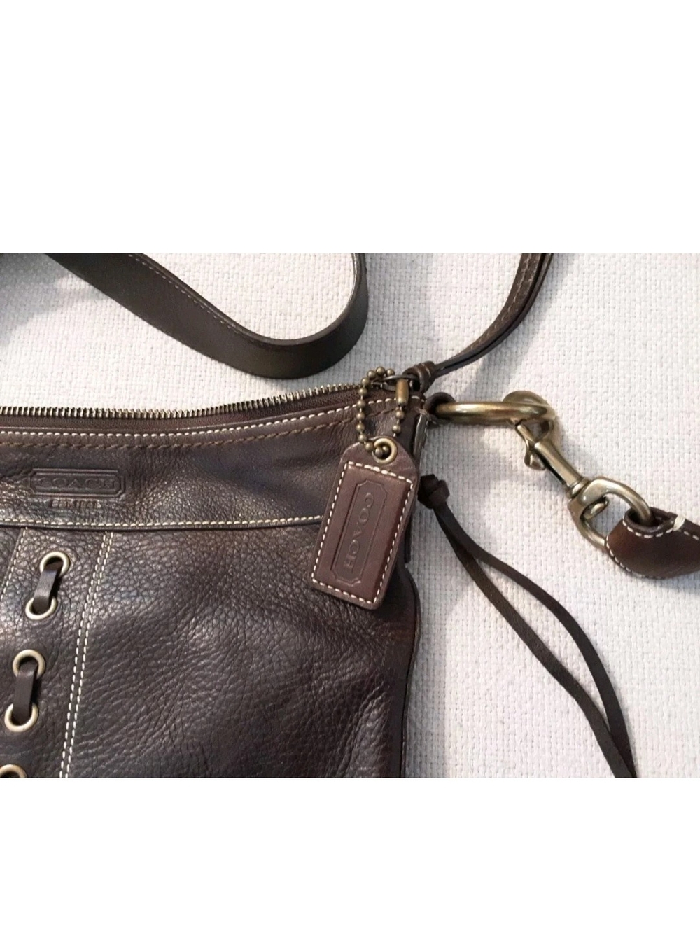 Coach Brown Leather Shoulder Bag - Picture 10 of 16